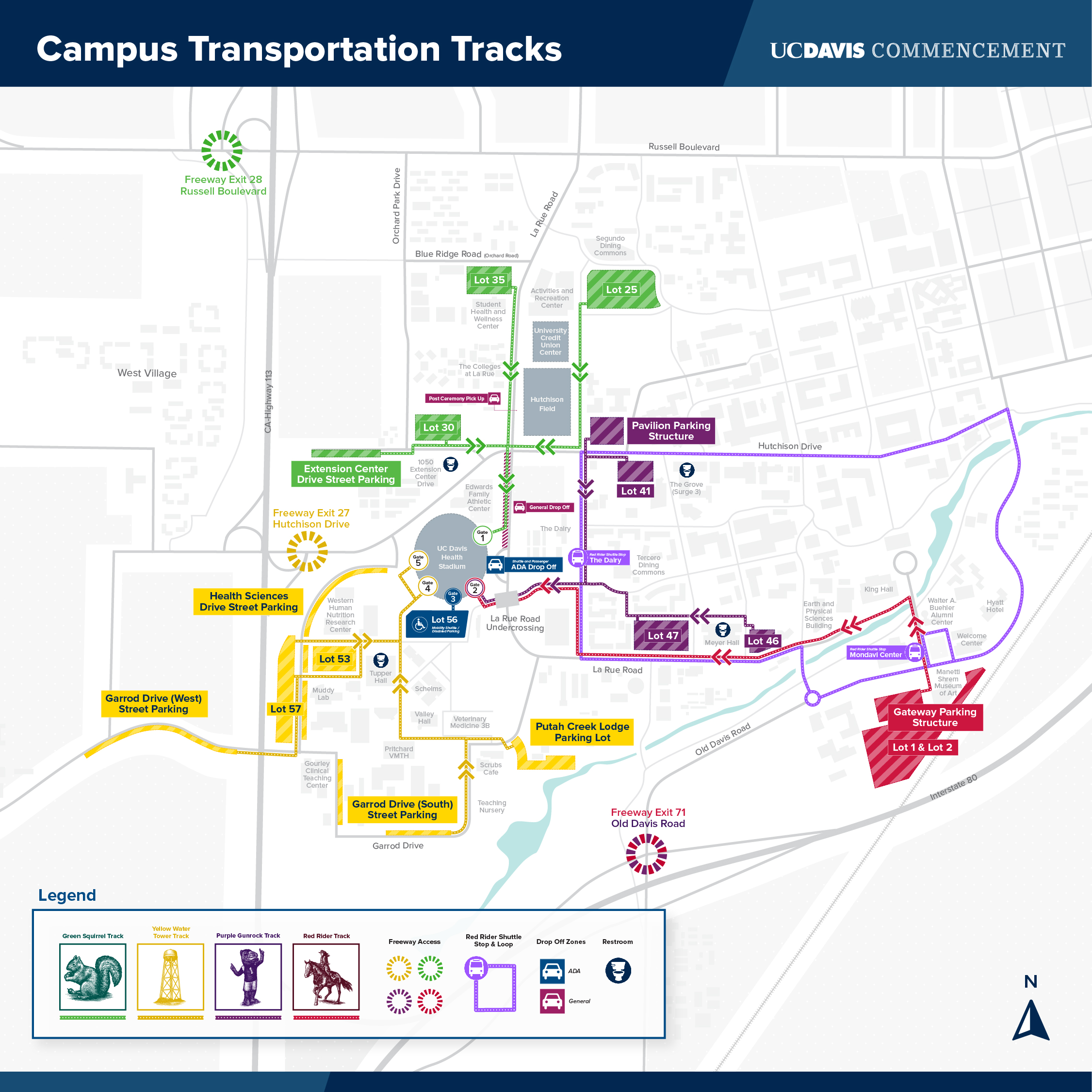Commencement Campus All-Track Map